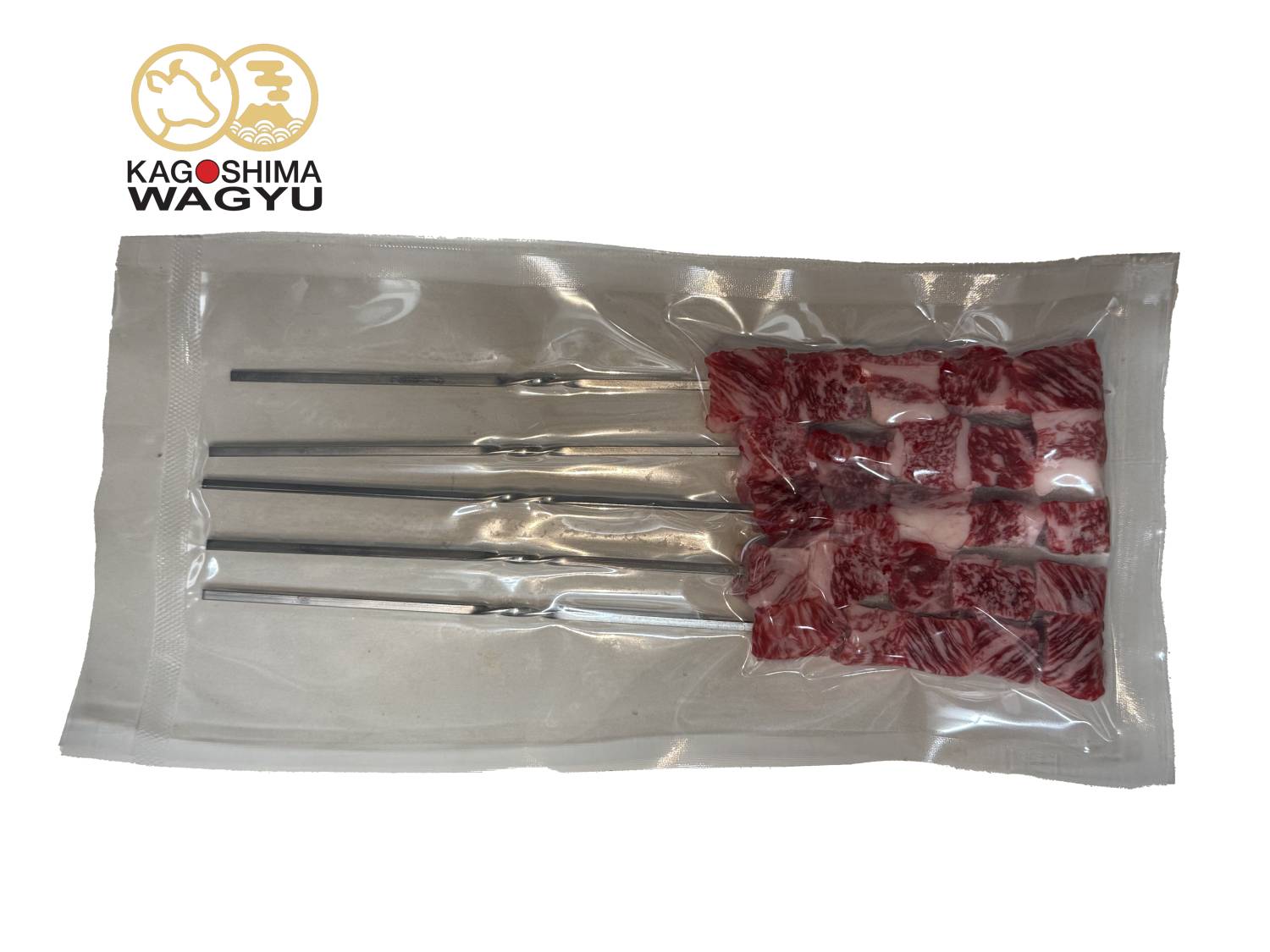 【數量限定】急凍日本鹿兒島A5黑毛和牛 BMS 12 (5串)